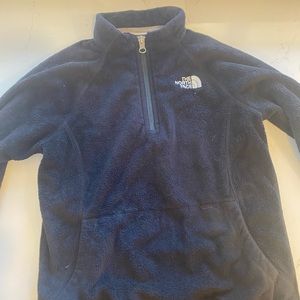 The North Face Black 3/4 zip jacket M 10/12